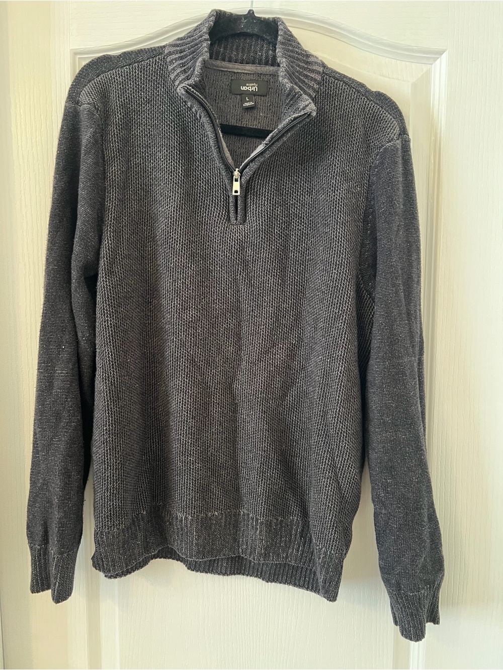 urban pipeline Men’s Charcoal Gray Half-Zip Sweater